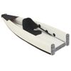 Kayak Inflable Poliéster Negro 375x72x31 Cm