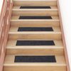 Alfombrilla Autoadhesiva Escalera 15 Uds Gris 76x20 Cm