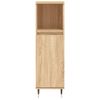 Armario De Baño Madera Contrachapada Roble Sonoma 30x30x100 Cm