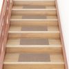 Alfombrilla Autoadhesiva Escalera 15 Uds Marrón Claro 60x25 Cm