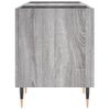 Mueble Para Discos Madera Contrachapada Gris Sonoma 121x38x48cm