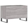 Mueble Discos Madera Contrachapada Gris Sonoma 74,5x38x48 Cm