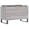 Mueble Discos Madera Contrachapada Gris Sonoma 74,5x38x48 Cm