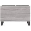 Mueble Discos Madera Contrachapada Gris Sonoma 74,5x38x48 Cm