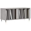 Mueble Para Discos Madera Contrachapada Gris Sonoma 100x38x48cm