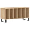 Mueble Discos Madera Contrachapada Roble Sonoma 100x38x48 Cm