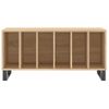 Mueble Discos Madera Contrachapada Roble Sonoma 100x38x48 Cm