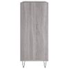 Mueble Discos Madera Contrachapada Gris Sonoma 84,5x38x89 Cm