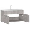 Mueble Con Lavabo Madera De Ingeniería Gris Hormigón