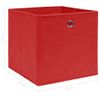 Cajas De Almacenaje 10 Uds Tela Rojo 32x32x32 Cm