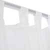 2 Cortinas Blancas Transparentes 140 X 175 Cm