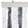 Cortina Mosquitera Gris Y Blanco Chenilla 90x200 Cm