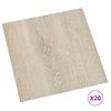 Tarimas De Suelo Autoadhesivas 20 Uds Pvc Beige 1,86 M²