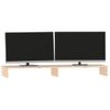 Soporte Para Monitor Madera Maciza De Pino 100x27x10 Cm