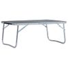 Mesa De Camping Plegable Aluminio Gris 60x40 Cm