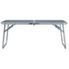 Mesa De Camping Plegable Aluminio Gris 60x40 Cm