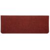 Alfombrilla Autoadhesiva De Escalera 15 Uds Rojo 65x24,5x3,5 Cm