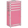 Maletín Trolley De Maquillaje De Aluminio Rosa