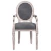 Silla De Comedor Terciopelo Gris Oscuro 54x56x96,5