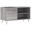 Mueble De Discos Madera De Ingeniería Gris Sonoma 85x38x48 Cm