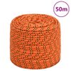 Cuerda De Barco Polipropileno Naranja 6 Mm 50 M