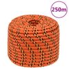 Cuerda De Barco Polipropileno Naranja 14 Mm 250 M