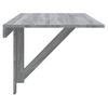 Mesa De Pared Plegable Contrachapada Gris Sonoma 100x60x56 Cm