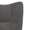 Sillón De Relax De Terciopelo Gris Oscuro