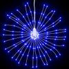 Luces De Navidad De Estrellas 140 Led Azul 17 Cm