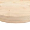 Tablero De Mesa Redondo Madera Maciza De Pino �~70x3 Cm