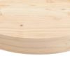 Tablero De Mesa Redondo Madera Maciza De Pino �~90x3 Cm