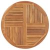 Superficie De Mesa Redonda Madera Maciza De Teca 2,5 Cm 90 Cm