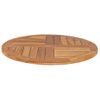 Superficie De Mesa Redonda Madera Maciza De Teca 2,5 Cm 70 Cm