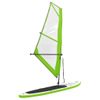 Tabla De Paddle Surf Inflable Con Vela Verde Y Blanca