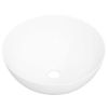 Lavabo Redondo De Cerámica Blanco 36x15 Cm