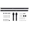 Kit De Herrajes Para Puertas Correderas Skien Acero Negro 200cm