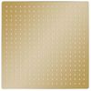 Cabezal Ducha Efecto Lluvia Acero Inox Cuadrado Dorado 50x50 Cm