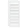 Puerta De Armario Lamas 2 Uds Madera Pino Blanco 99,3x39,4 Cm