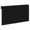 Mesa De Pared Plegable Madera Contrachapada Negra 100x60x56 Cm