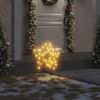 Estrella De Luz Decorativa Navidad Con Estacas 50 Led 29 Cm