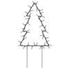 Árbol De Navidad Lde Uces Con Estacas 3 Uds 50 Led 30 Cm