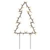 Árbol De Navidad Lde Uces Con Estacas 3 Uds 50 Led 30 Cm