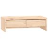 Soporte Para Monitor Madera Maciza De Pino 50x27x15 Cm