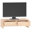 Soporte Para Monitor Madera Maciza De Pino 50x27x15 Cm