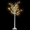 Árbol De Navidad Led Blanco Cálido Sauce Interior Exterior 1,2m