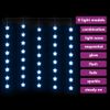 Cortina De Luces Estrellas 200 Leds Azul 8 Funciones