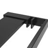 Estante Para Pared De Ducha Aluminio Negro 118 Cm