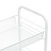 Carrito De Cocina 4 Niveles Hierro Blanco 46x26x85 Cm