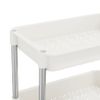 Carrito De Cocina 5 Niveles Hierro Y Abs Blanco 42x29x128 Cm