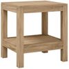 Mesa Auxiliar De Baño Madera Maciza De Teca 45x35x45 Cm